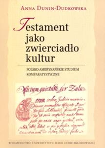 Okładka książki Testament jako zwierciadło kultur