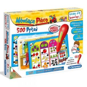 Okładka książki Uczę się bawiąc. Mówiące pióro 500 pytań 3+