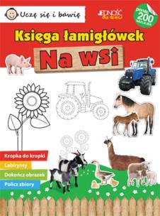 Okładka książki Uczę się i bawię. Księga łamigłówek. Na wsi