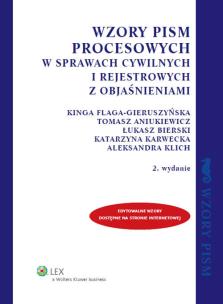 Wzory Pism Procesowych W Sprawach Cywilnych I Rejestrowych Z ...