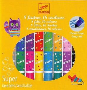 Opakowanie Zestaw 8 flamastrów podwójnych