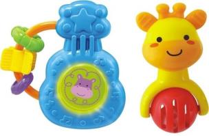 Opakowanie Zestaw grzechotek światło-dźwięk Żyrafka