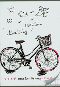 Opakowanie Zeszyt A5 w kratkę 80 kartek Rower