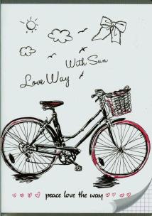 Opakowanie Zeszyt A5 w kratkę 96 kartek Rower