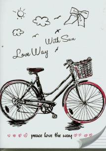 Opakowanie Zeszyt A5 w linie 96 kartek Rower