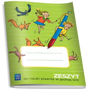 Okładka książki Zeszyt do nauki pisania w jednej linii