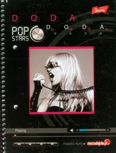 Opakowanie Zeszyt na spirali A5 Pop Stars w kratkę 80 kartek Doda