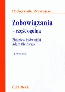 Okładka książki Zobowiązania część ogólna
