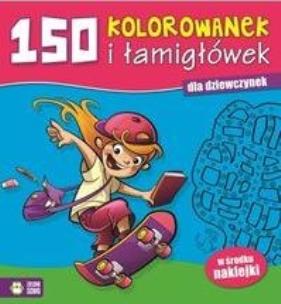 Okładka książki 150 kolorowanek dla dziewczynek