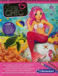 Okładka książki Crazy Chic. Szkicownik. Magiczne Syrenki