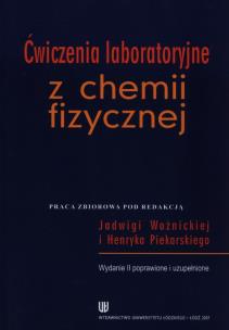 Opakowanie Ćwiczenia laboratoryjne z chemii fizycznej