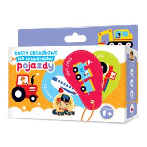 Okładka książki CzuCzu Karty obrazkowe na sznureczku - Pojazdy w.2014