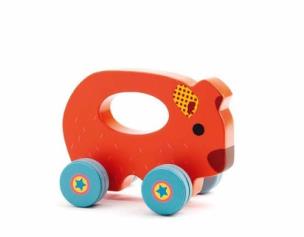 Opakowanie Drewniana zabawka na kółkach Gaston