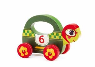 Opakowanie Drewniana zabawka na kółkach Speedy