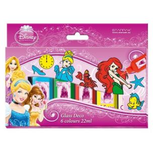 Opakowanie Farby witrażowe 6 kolorów Księżniczki