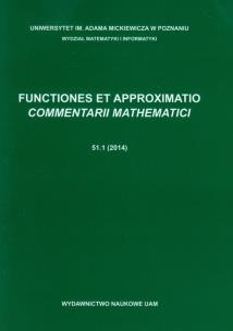 Opakowanie Functiones et approximatio commentarii mathematici 51.1