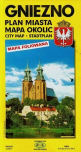Opakowanie Gniezno plan miasta plan okolic