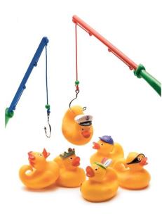 Opakowanie Gra zręcznościowa Łowienie kaczuszek żółte