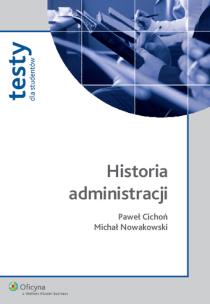 Okładka książki Historia administracji