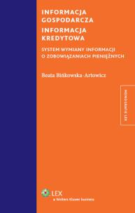 Okładka książki Informacja gospodarcza Informacja kredytowa