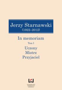 Opakowanie Jerzy Starnawski (1922-2012) In memoriam tom 1/2