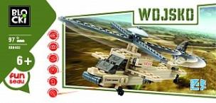 Okładka książki Klocki Blocki Wojsko Śmigłowiec bojowy 97 elementów
