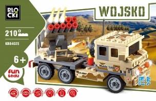 Okładka książki Klocki Blocki Wojsko Wyrzutnia rakiet 210 elementów