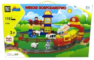 Opakowanie Klocki MUBI Wesołe gospodarstwo na baterie  110 elementow