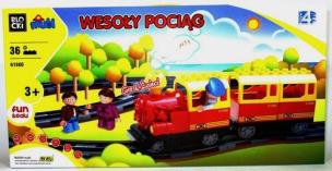 Opakowanie Klocki MUBI wesoły pociąg na baterie 36elementów
