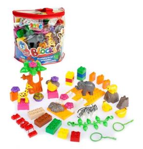 Opakowanie Klocki plastikowe ZOO 43el