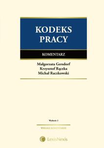 Okładka książki Kodeks pracy Komentarz