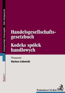 Opakowanie Kodeks spółek handlowych Handelsgesellschafts-gesetzbuch