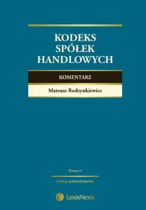 Okładka książki Kodeks spółek handlowych Komentarz