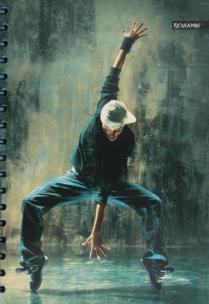 Opakowanie Kołozeszyt B5/160k.  z perforacją i kolorowymi registrami