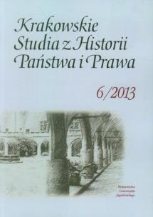 Opakowanie Krakowskie Studia z Historii Państwa i Prawa 6/2013