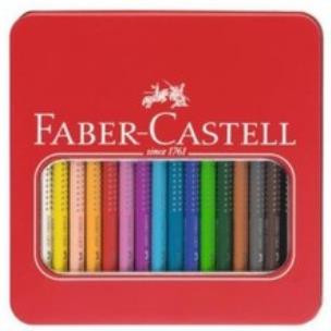 Okładka książki KREDKI JUMBO GRIP 16 KOL+METALOWE OPAKOWANIE BPZ-FABER CASTE