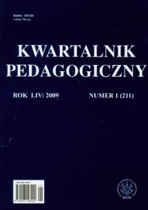Opakowanie Kwartalnik pedagogiczny nr 1/2009