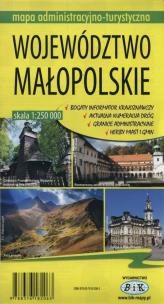 Opakowanie Małopolska mapa administracyjno-turystyczna województwa małopolskiego