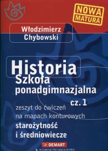 Okładka książki Mapy Kont. LO Historia ćw. cz.1 DEMART/PWN