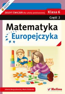 Okładka książki Matematyka Europejczyka SP 6/2 ćw. Helion