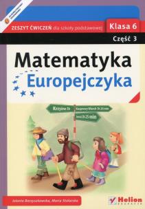 Okładka książki Matematyka Europejczyka SP 6/3 ćw. Helion