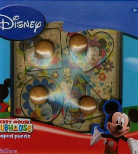 Okładka książki Mickey Mouse Clubhouse Moje pierwsze puzzle drewniane