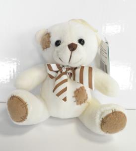 Opakowanie Miś Mieszko z łatkami siedzący 15cm