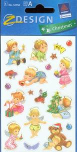 Okładka książki Naklejki świąteczne aniołki