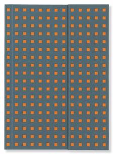 Opakowanie Notatnik A4 Quadro Grey on Orange