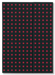 Opakowanie Notatnik B6 Quadro Black on Red