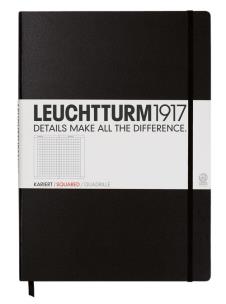 Opakowanie Notatnik Leuchtturm Master Classic w kratkę czarny