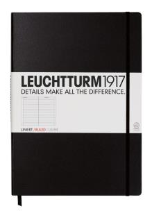 Opakowanie Notatnik Leuchtturm Master Classic w linie czarny