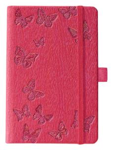 Opakowanie Notes A5 Ivory  Motyle różowy