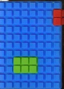 Okładka książki Notes silikonowy A7 Unipap Blocks w kratkę 60 kartek niebieski